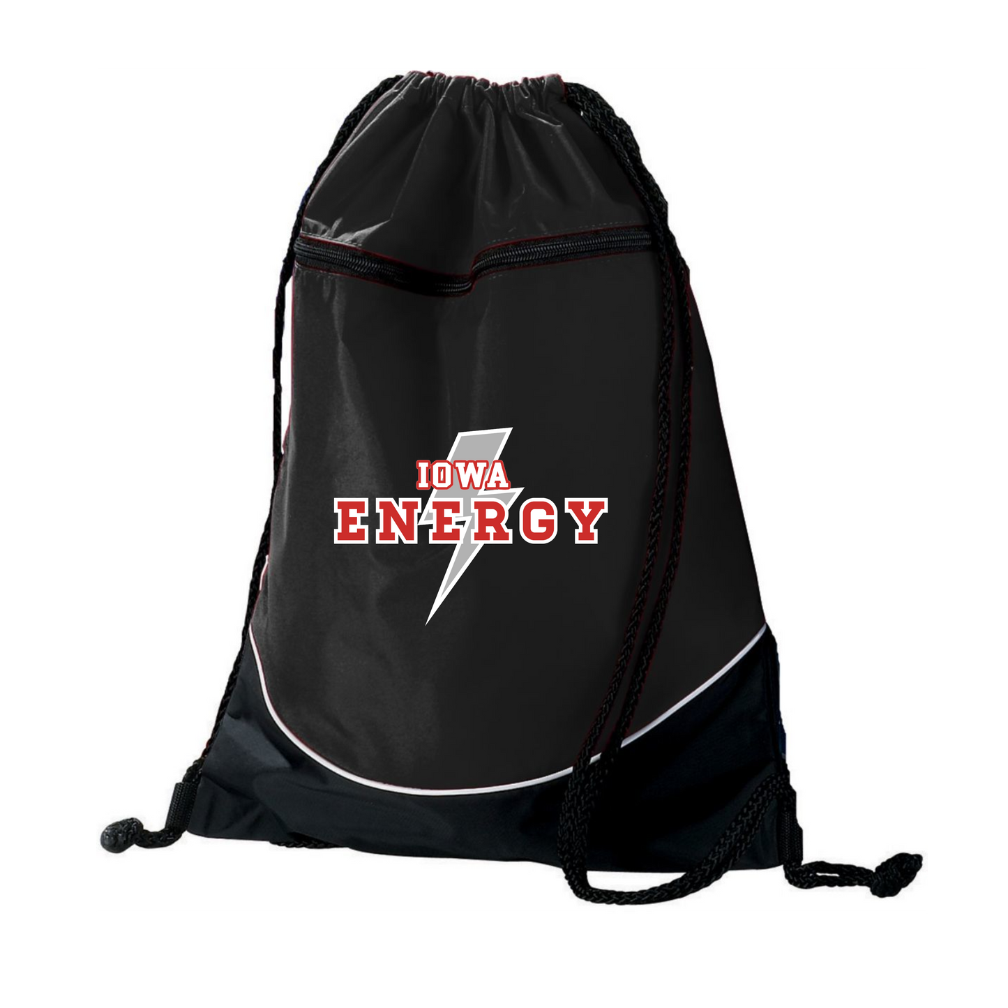 Drawstring Backpack (Option to personalize) - (Iowa Energy Baseball)