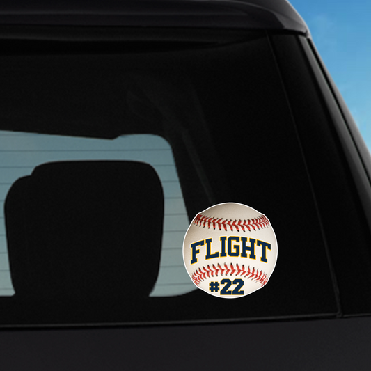 Car Decal (Flight Baseball)