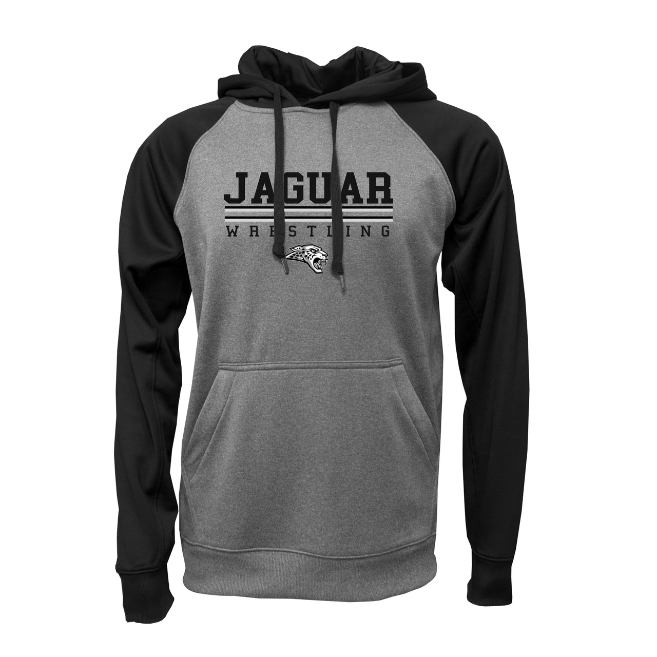 Adult & Youth - Raglan Hooded Performance Fleece (Centennial Jaguar Wrestling 2023)