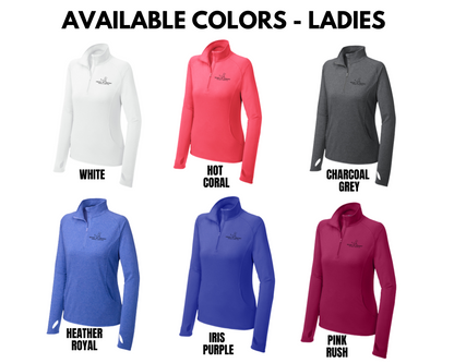 Ladies & Mens- Stretch 1/4-Zip Pullover (Heart of Ankeny)