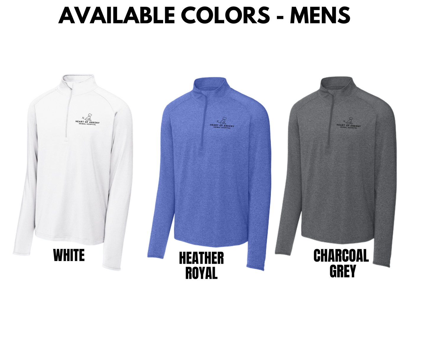 Ladies & Mens- Stretch 1/4-Zip Pullover (Heart of Ankeny)
