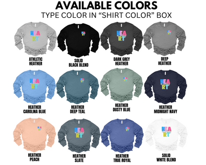 Unisex Long Sleeve Tee (Heart of Ankeny)