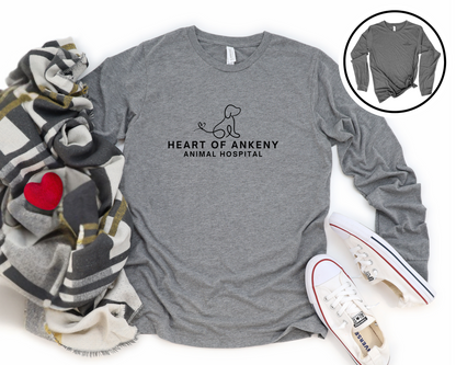 Unisex Long Sleeve Tee (Heart of Ankeny)