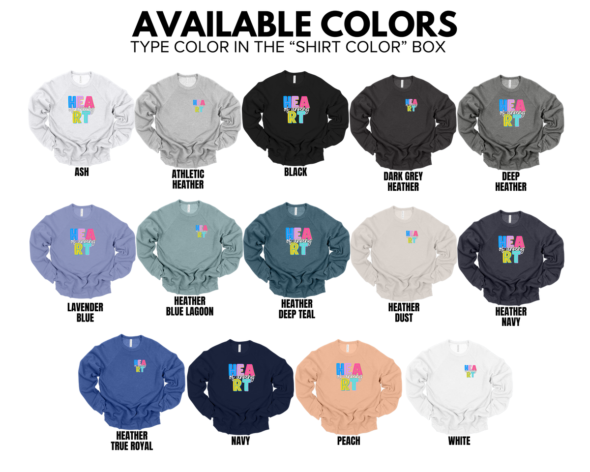 Bella+Canvas - Unisex Crewneck Sweatshirt - (Heart of Ankeny)