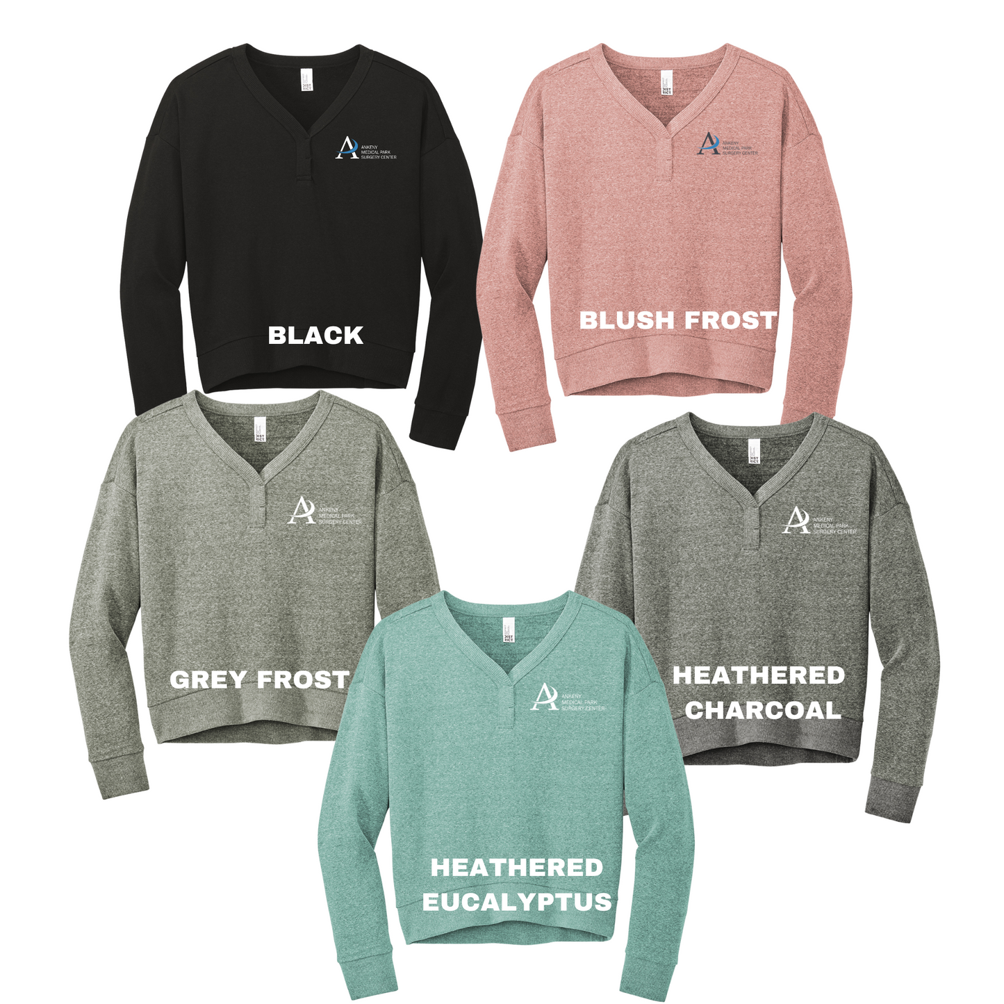 Ladies - District Fleece Vneck Sweatshirt (Ankeny Medical Park)