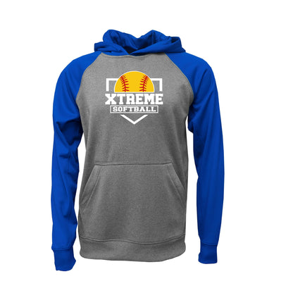 Youth & Adult - Unisex Performance Fleece Raglan Hoodie - (Xtreme Softball)