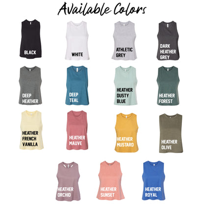 Ladies - Bella Racerback Crop Tank - (Ankeny Real Estate Group)