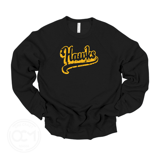 Adult - Bella Crewneck Sweatshirt (Hawks)