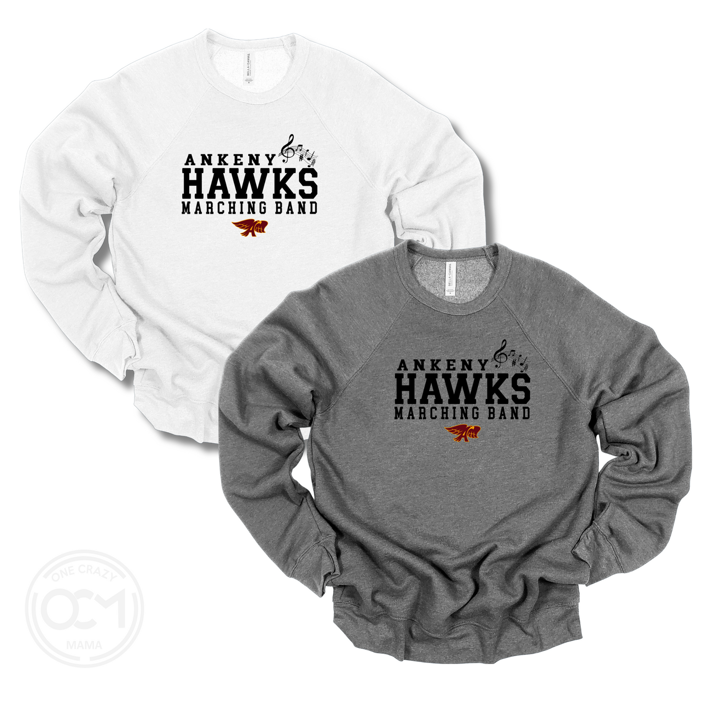 Adult - (6 Bella Apparel Choices) (Ankeny Hawks Marching Band)