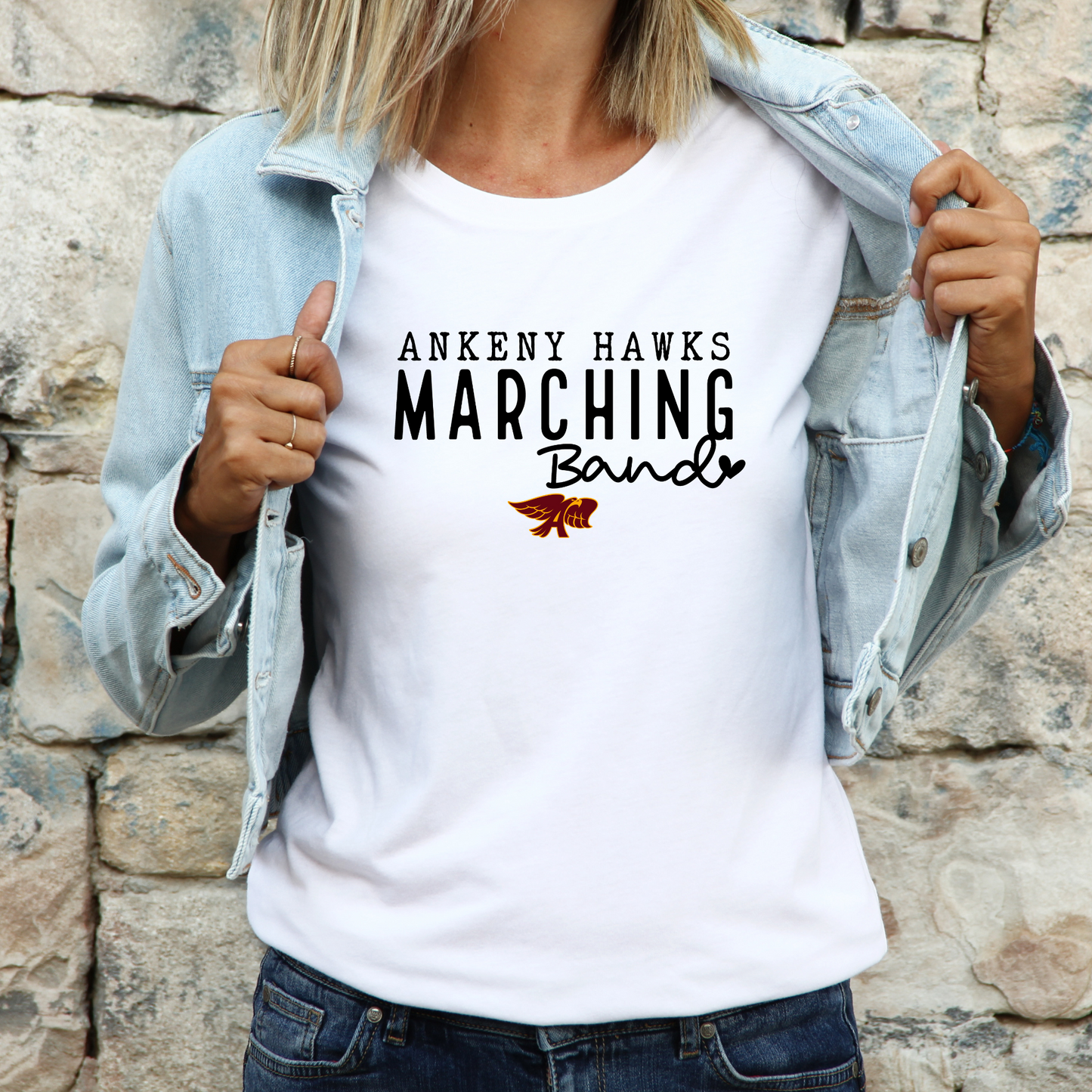 Adult - (6 Bella Apparel Choices) (Ankeny Hawks Marching Band)