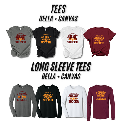 Adult - 4 Bella Apparel Options  (Ankeny Hawks Soccer)