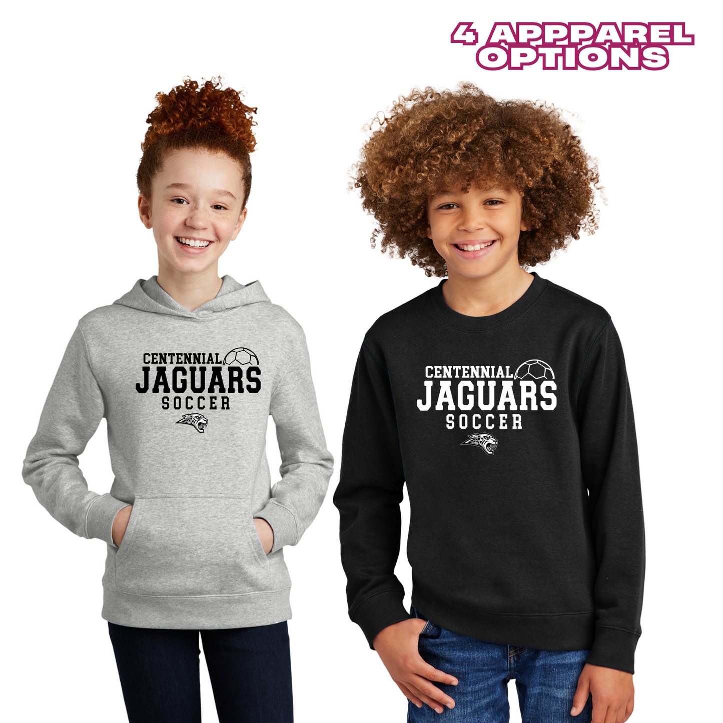 Youth  -  4 Apparel Options - (Centennial Jaguar Soccer)