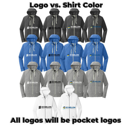 Ladies - New Era - Sueded Full Zip Hoodie (Echelon)