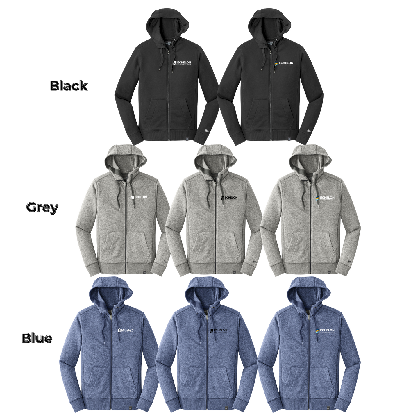 New Era - French Terry Full Zip Hoodie (Echelon)