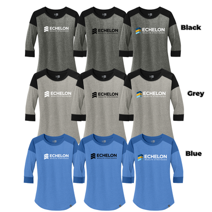 Ladies - New Era - Hertitage 3/4 Sleeve Tee (Echelon)