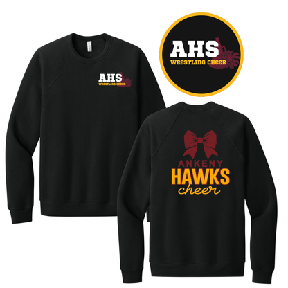 Bella+Canvas - Unisex Crewneck Sweatshirt - (Ankeny Hawks Wrestling Cheer)