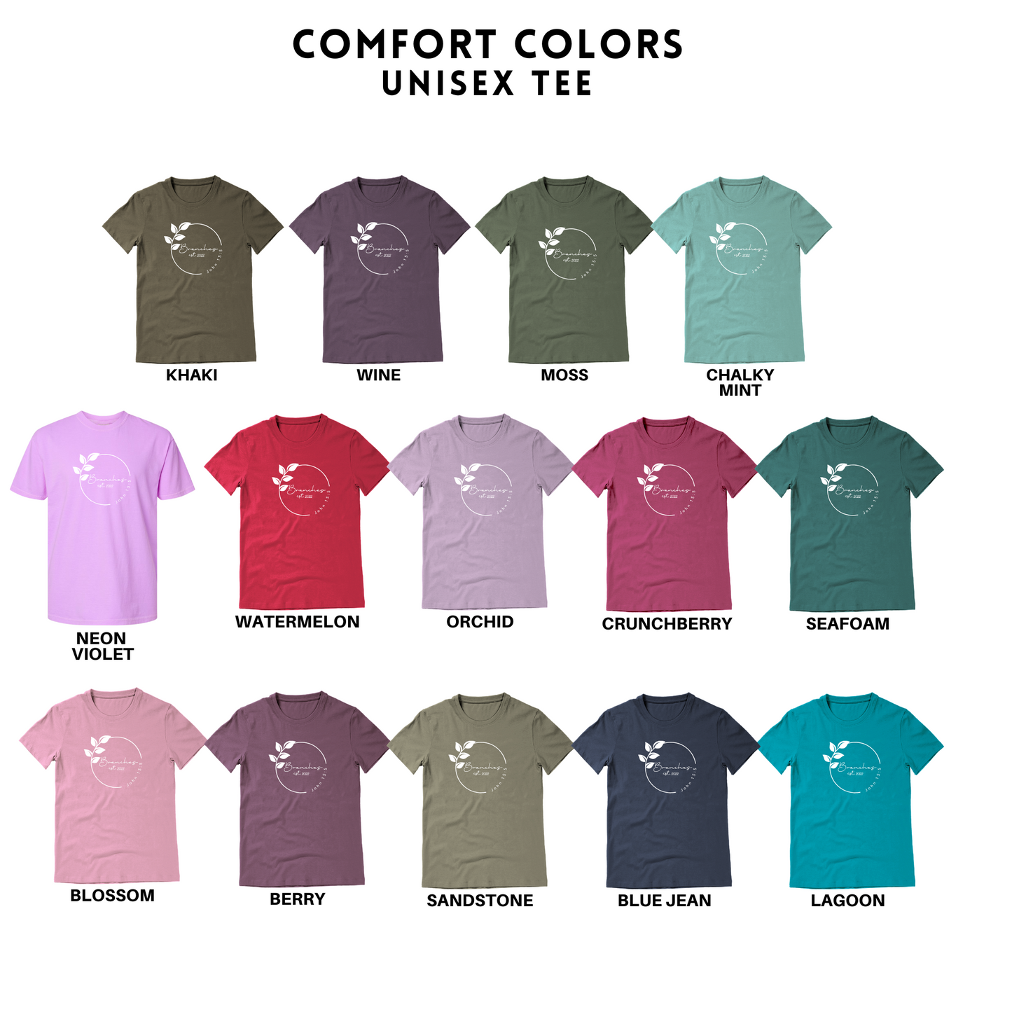 Comfort Colors - Adult Unsiex Tee (Branches)