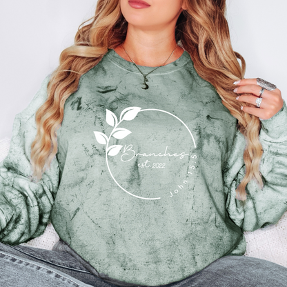 Comfort Colors - Adult Unisex Colorblast Sweatshirt (Branches)