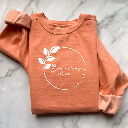 Comfort Colors - Adult Unisex Garment Dyed Sweatshirt (Branches)