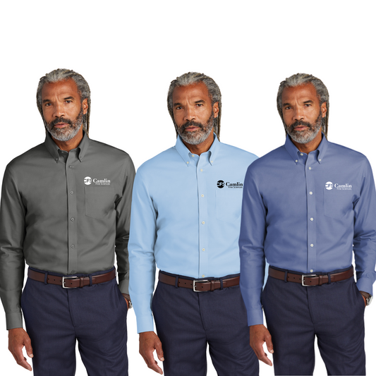 Brooks Brothers - Wrinkle Free Stretch Pinpoint Shirt + Tall Sizes (Camlin)