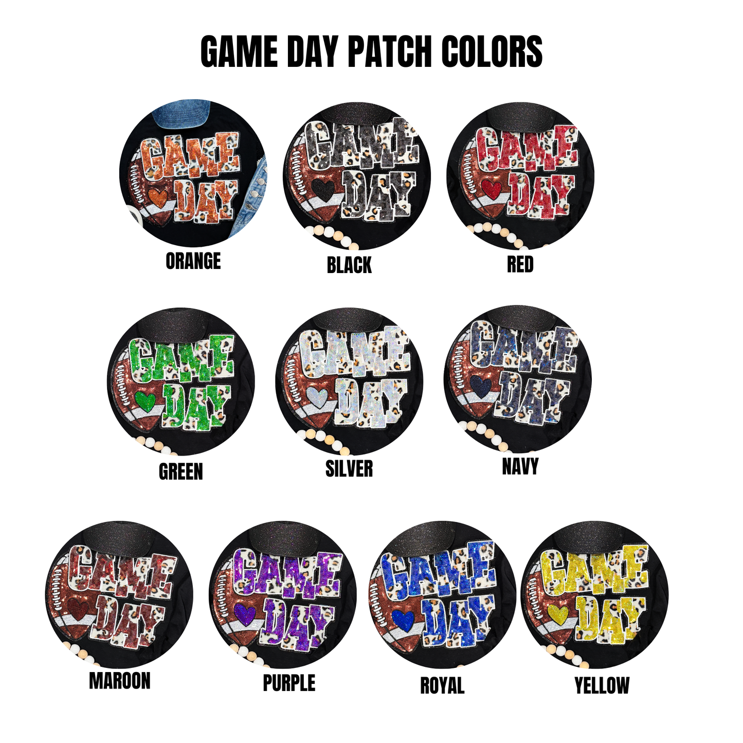 Adult - Game Day Football Patch Tees & Sweatshirts (Comfort Colors)