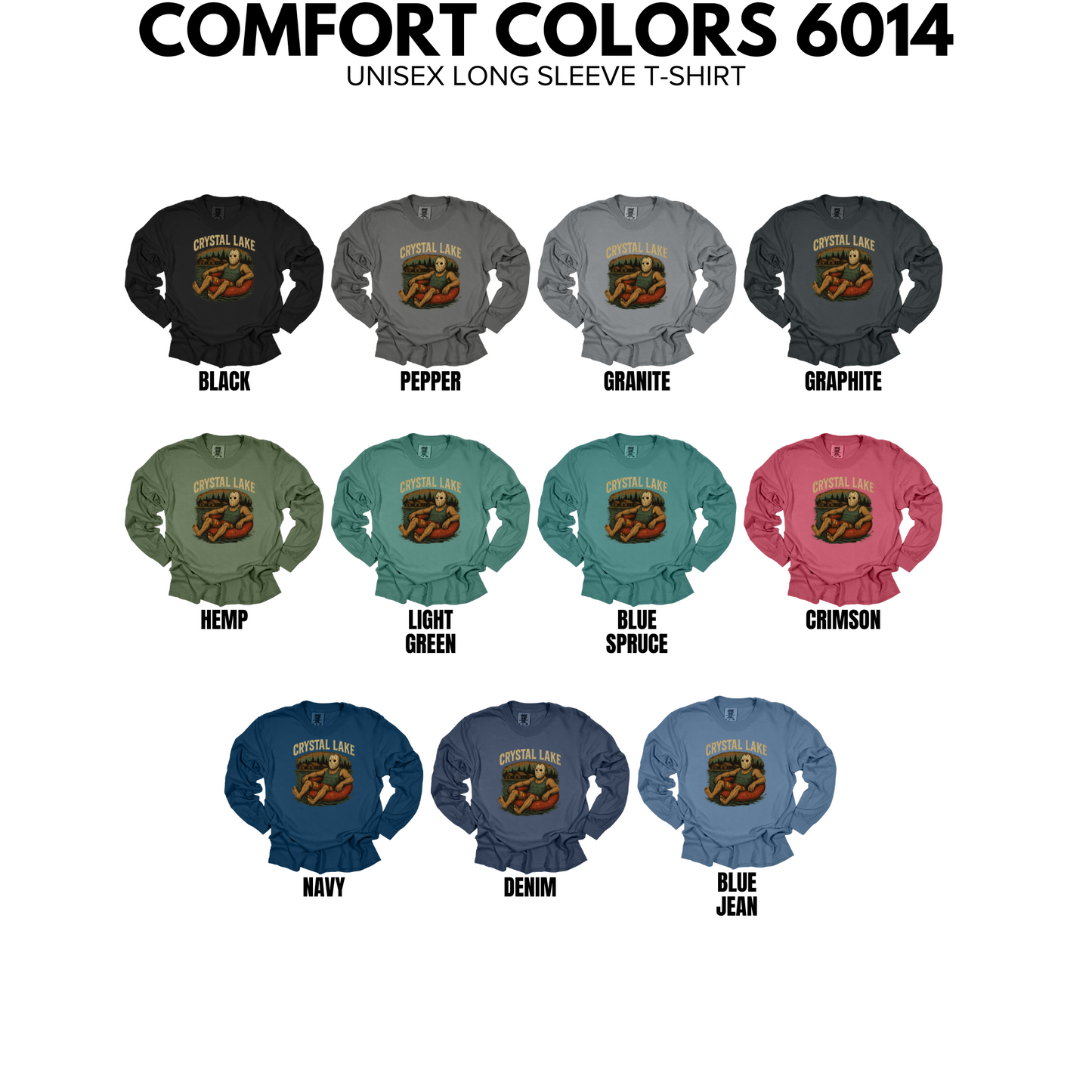 Adult - Crystal Lake Tees & Sweatshirts (Comfort Colors)