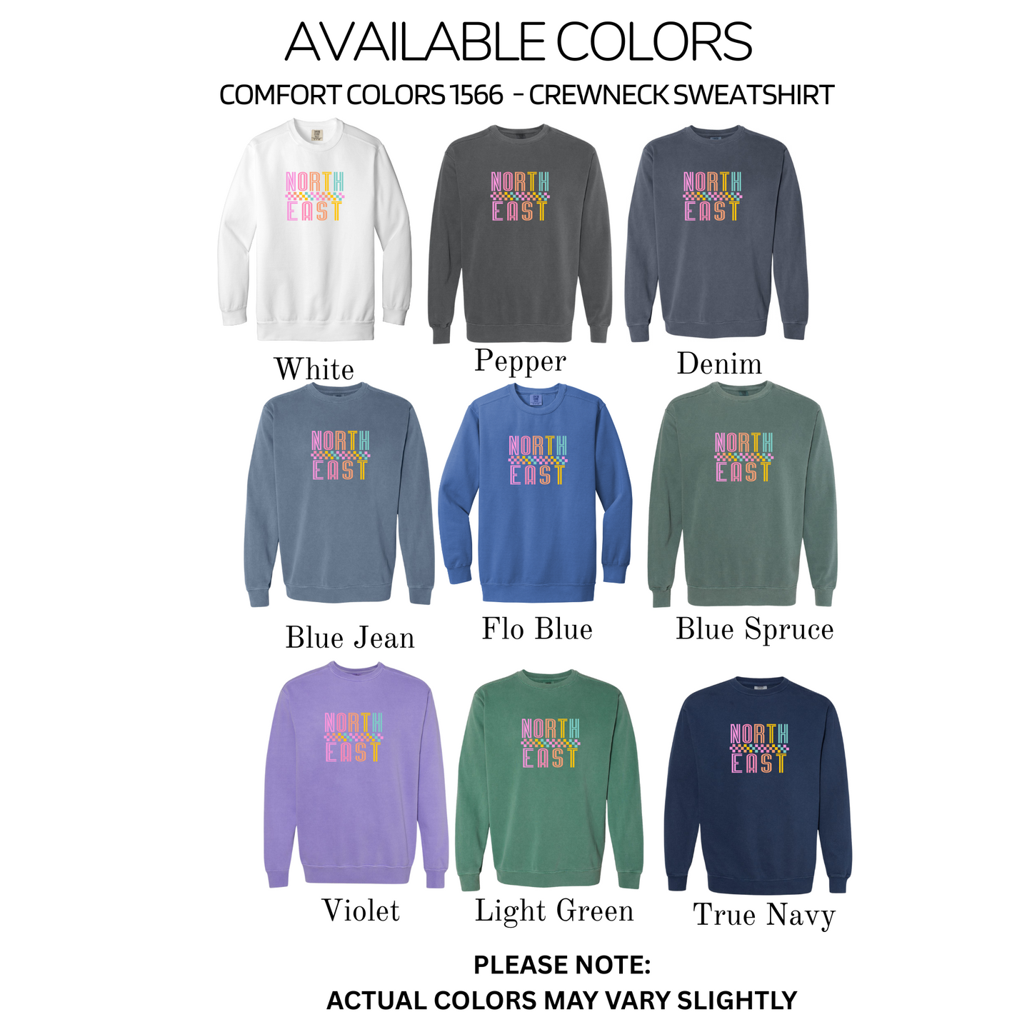 Comfort Colors - Crewneck Sweatshirt (NE Elementary Staff)