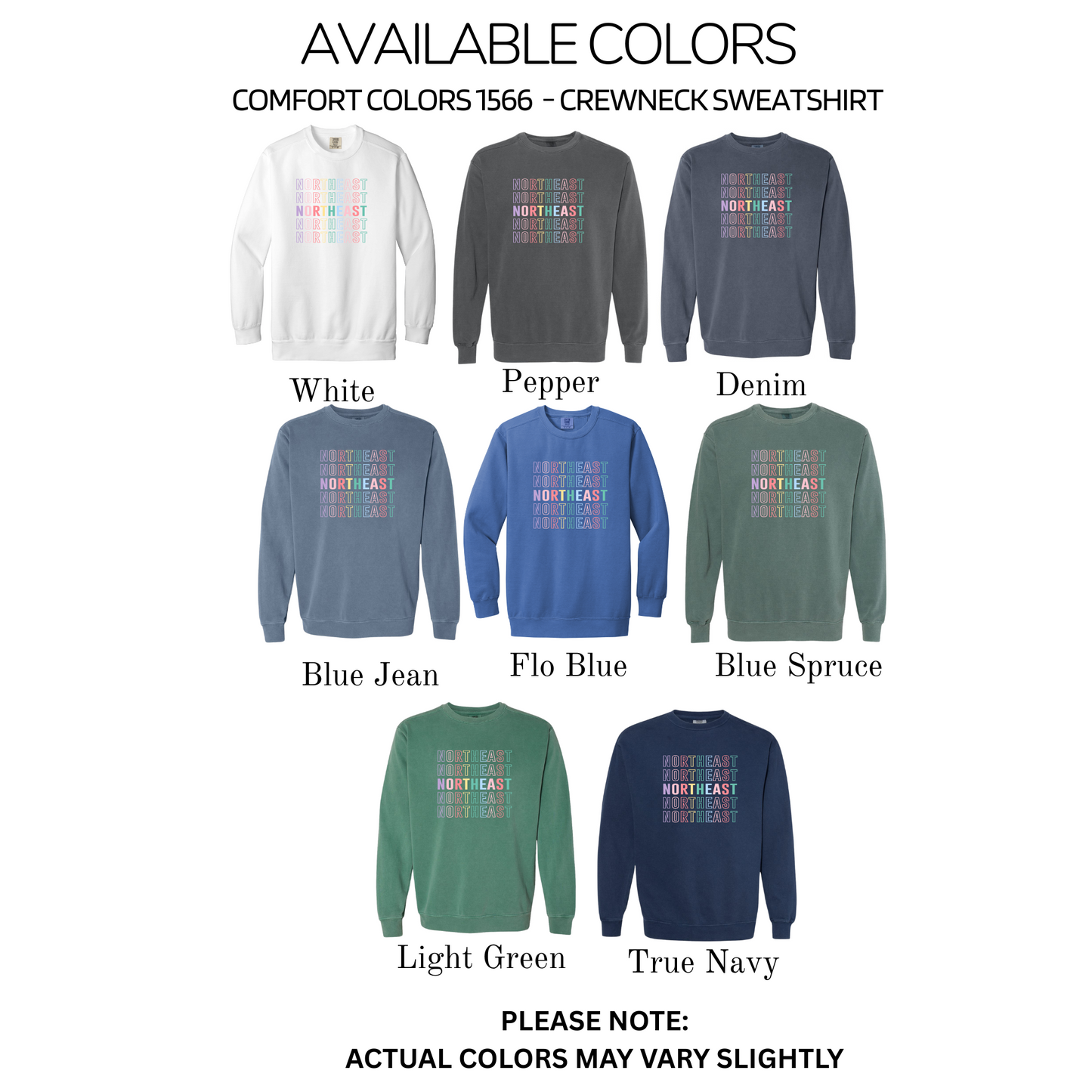 Comfort Colors - Crewneck Sweatshirt (NE Elementary Staff)