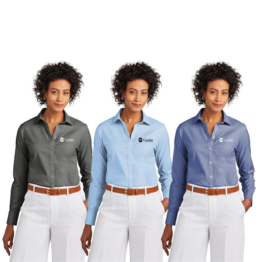 Brooks Brothers - Ladies Wrinkle Free Stretch Pinpoint Shirt (Camlin)