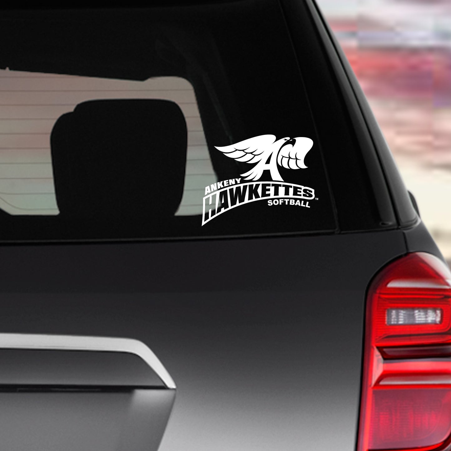 Car Decal  - (Ankeny Hawkette Softball)