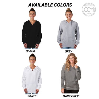 Ladies - V-Notch Fleece Hoodie (Centennial Baseball 2026)