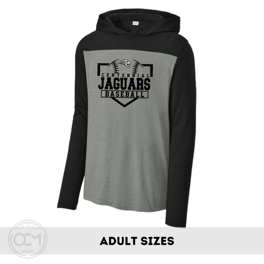 Adult - Halftime Long Sleeve Hooded Tee (Centennial Baseball 2026)