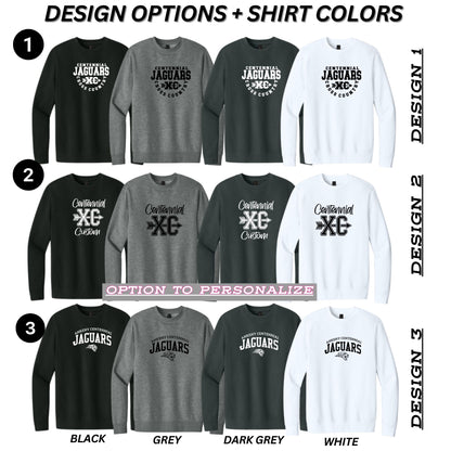 Adult - District VIT Fleece Crewneck Sweatshirt (Centennial Jaguars XC 2024)