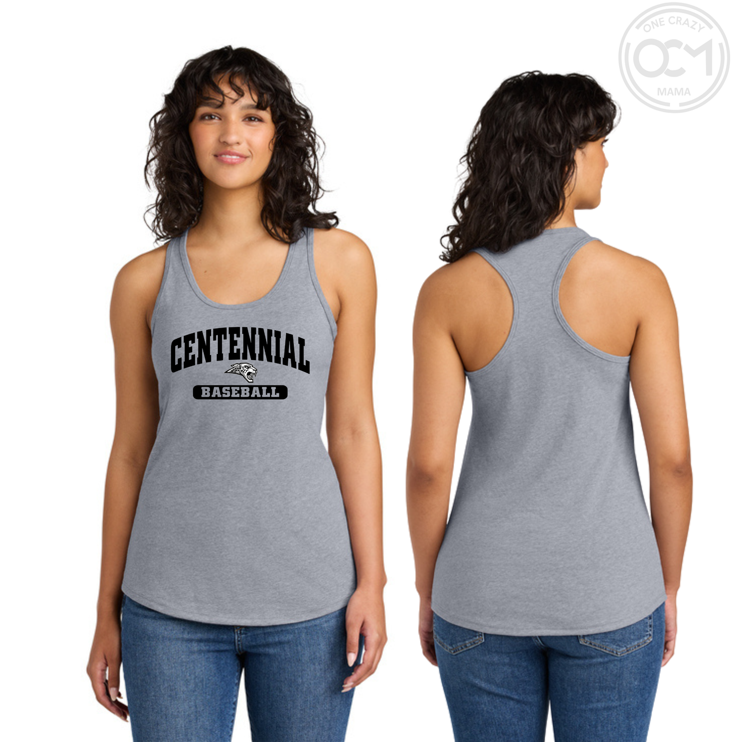 Ladies - Racerback Tank (Centennial Baseball 2026)