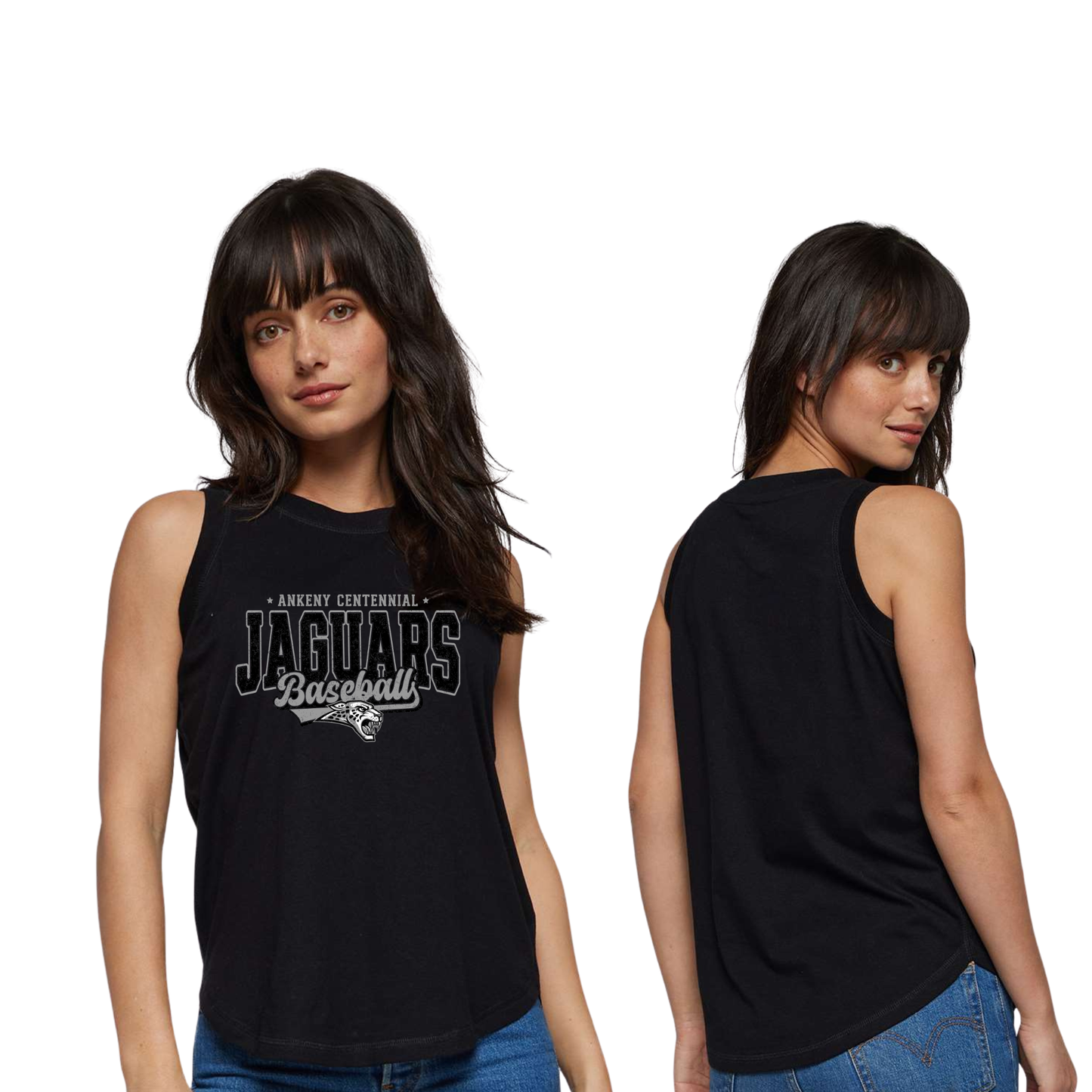 Ladies & Girls- Relaxed Jersey Tank (Centennial Baseball 2026)