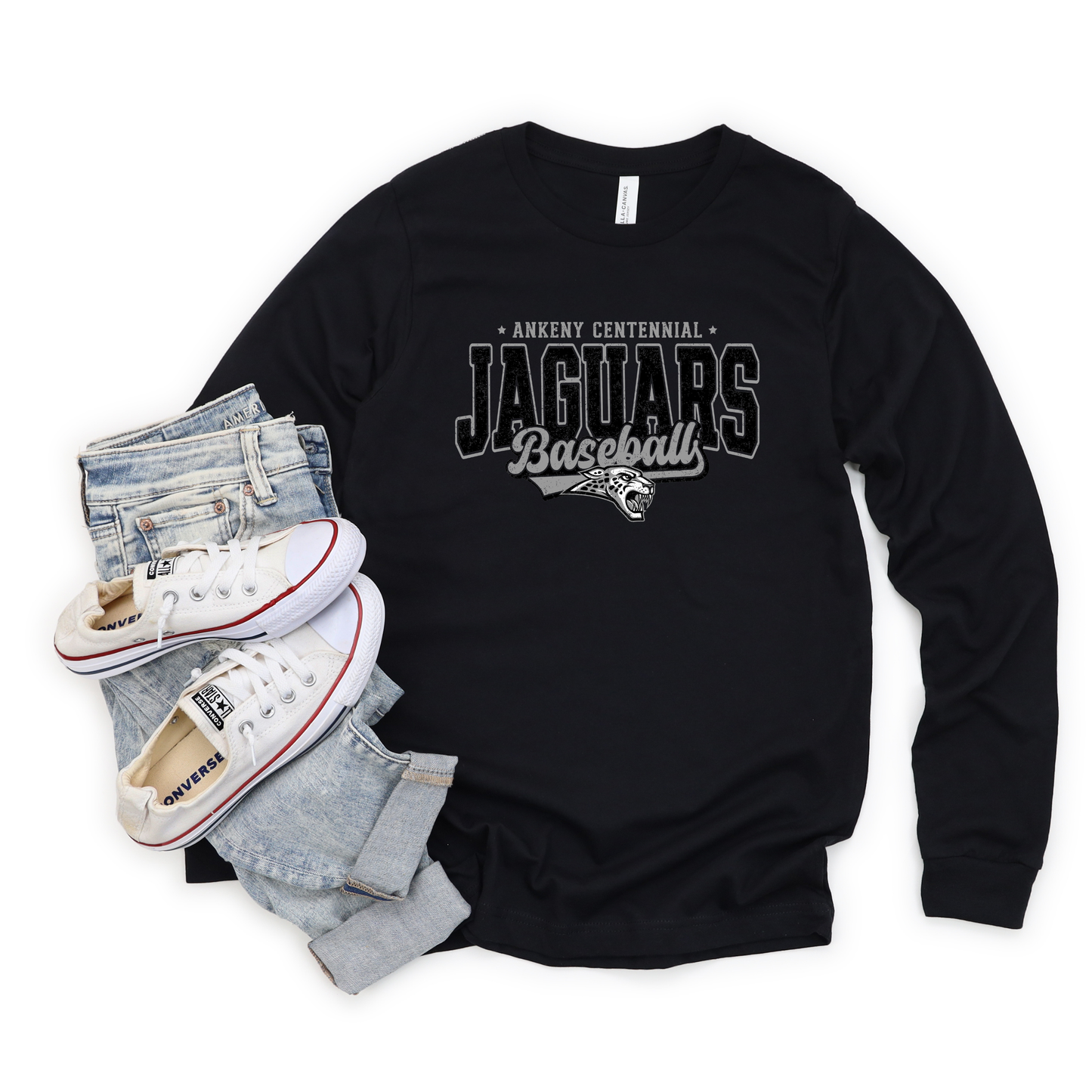 Adult & Youth - Softstylee Long Sleeve Tee (Centennial Baseball 2026)