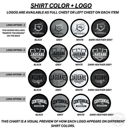 Adult, Ladies & Youth - Performance Tee (Centennial Baseball 2026)