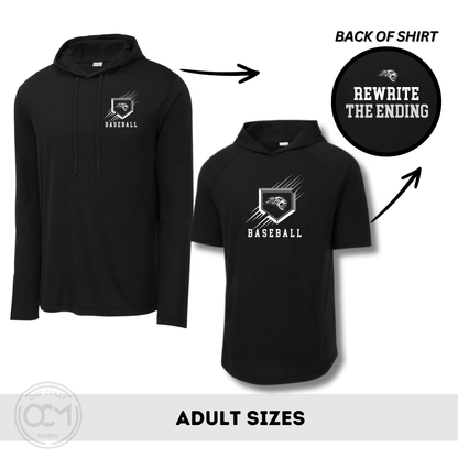 Adult - Short & Long Sleeve Hooded Tee (Centennial Baseball 2026)