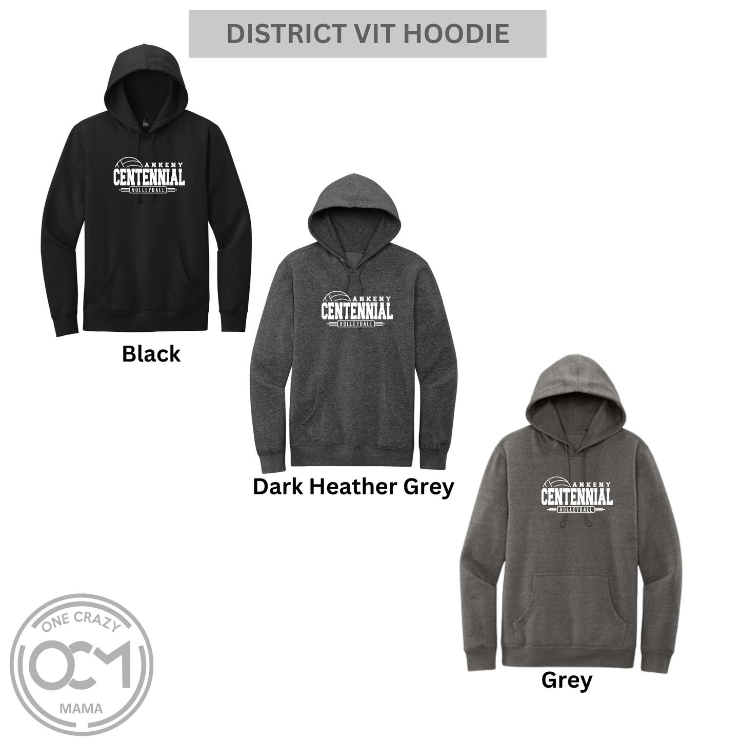 Adult - Hooded Sweatshirt (Centennial Jaguars Volleyball)