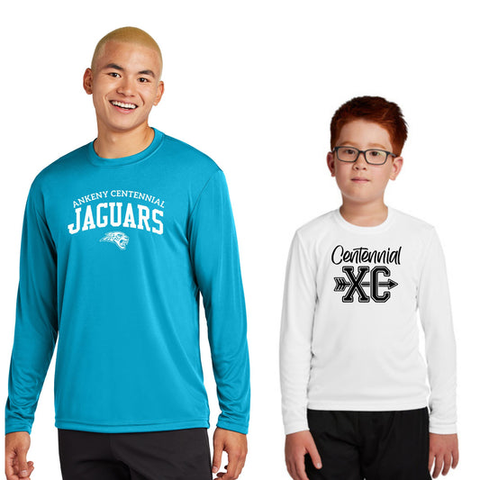 Adult & Youth - Sport Tek Performance Long Sleeve Tee   (Centennial Jaguars XC)