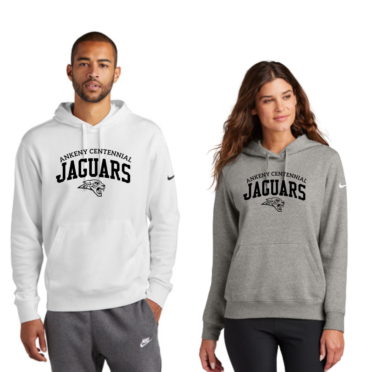 Adult & Ladies - Nike Club Pullover Fleece Hoodie - (Centennial Jaguars XC 2024)