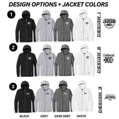 Adult - New Era Comeback Fleece Full Zip Hoodie - (Centennial Jaguars XC 2024)