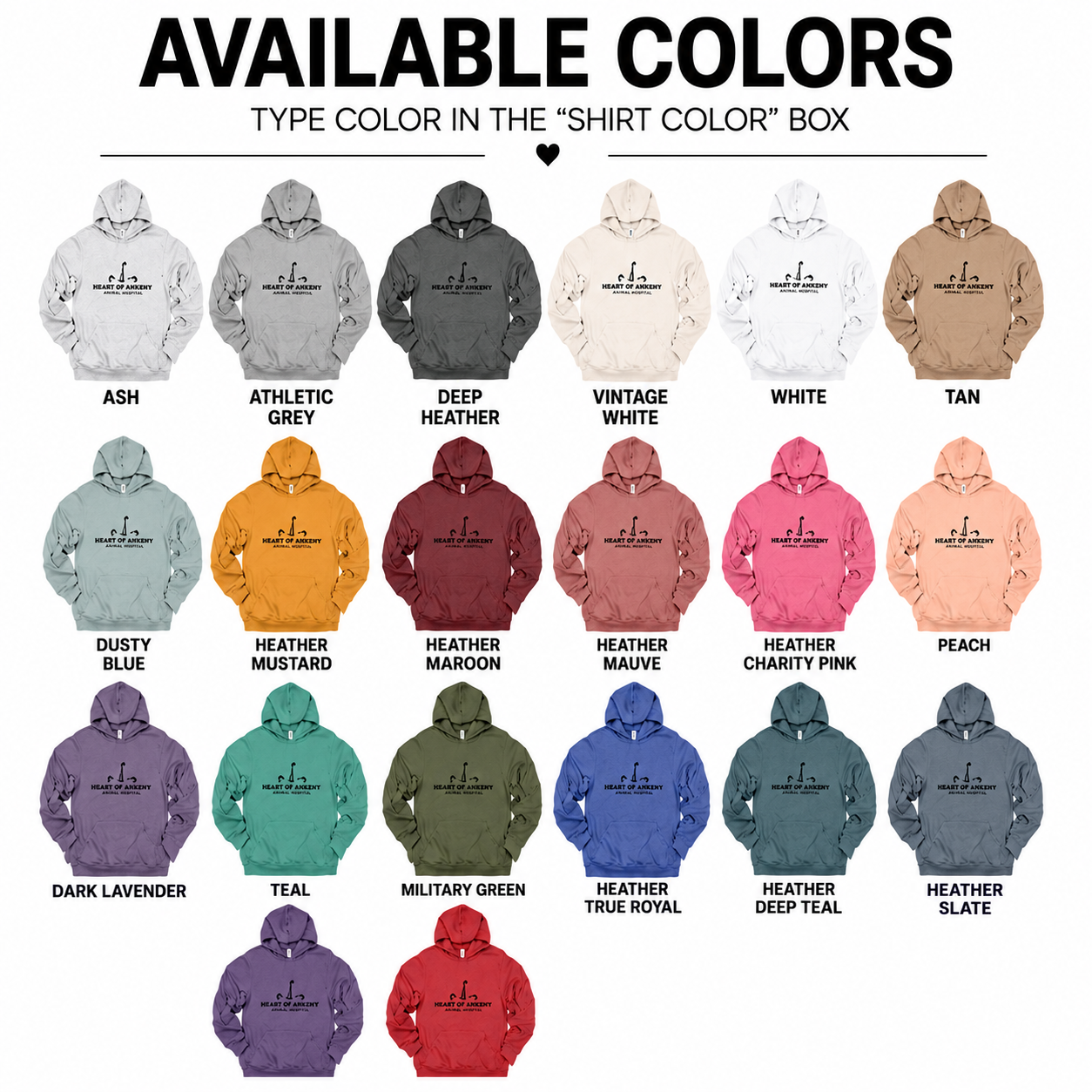 Bella+Canvas - Unisex Hoodie - (Heart of Ankeny)