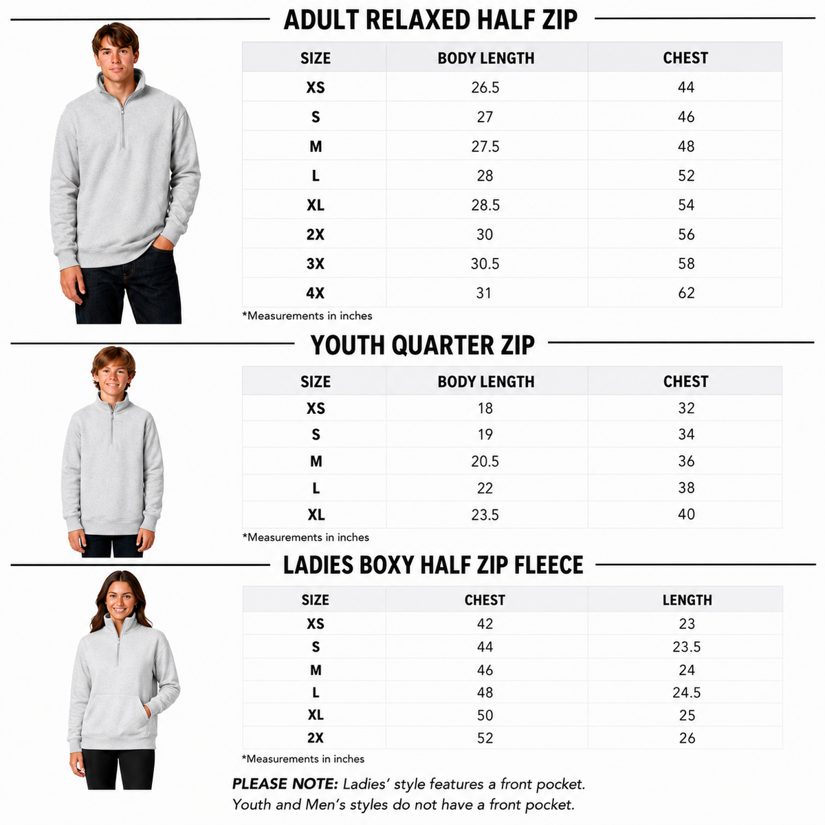 Enza - Half Zip Fleece (Urbandale Football)