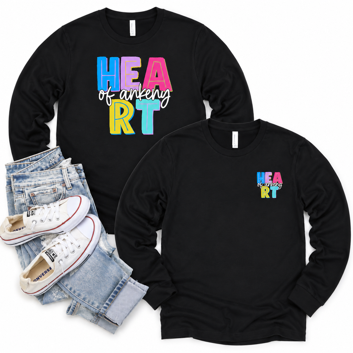 Bella+Canvas - Unisex Long Sleeve Tee (Heart of Ankeny)