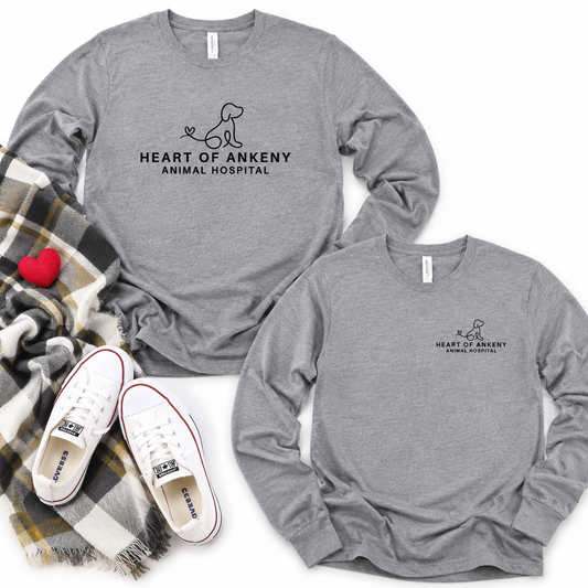 Bella+Canvas - Unisex Long Sleeve Tee (Heart of Ankeny)