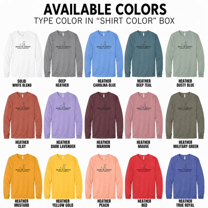 Bella+Canvas - Unisex Long Sleeve Tee (Heart of Ankeny)