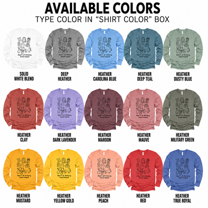 Bella+Canvas - Unisex Long Sleeve Tee (Heart of Ankeny)