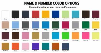 Add on - Personalization - Name &/or Number (2026)