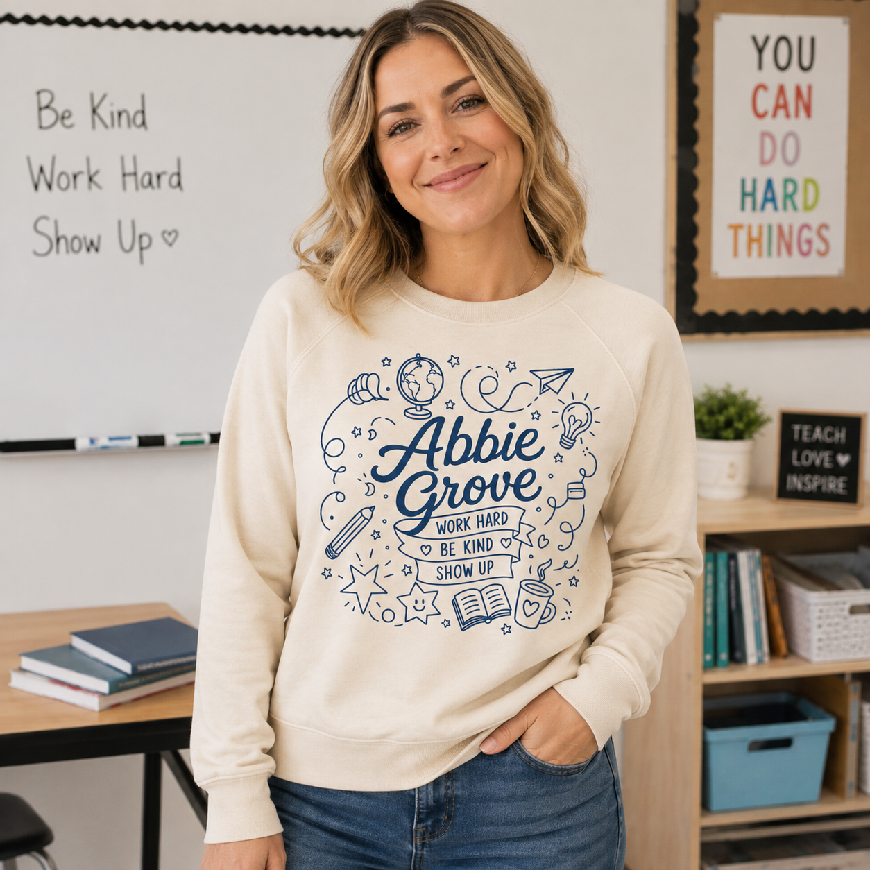 Bella+Canvas -Unisex Crewneck Sweatshirt (Abbie Grove Elementary)
